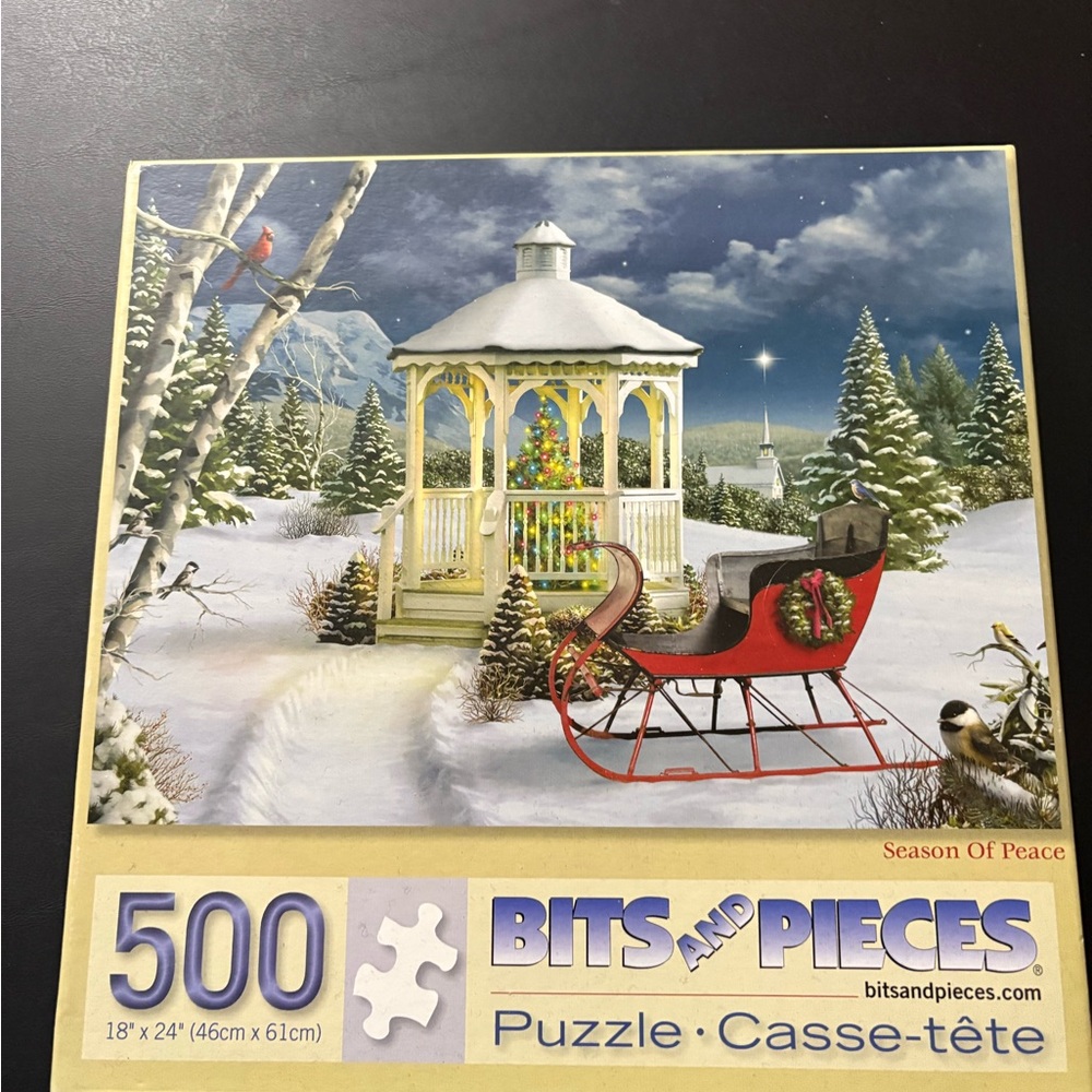 Bits and Pieces Winter Gazebo Puzzle - 500 Pieces